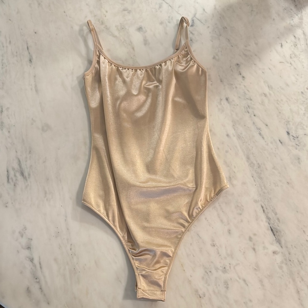 Free People Shiny Pearl Bodysuit